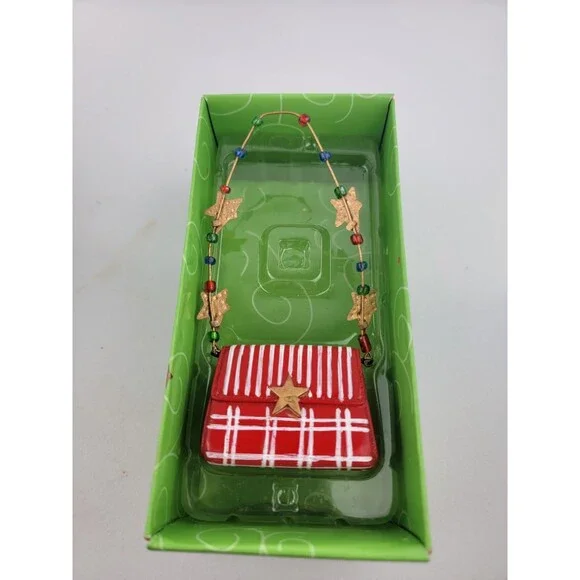 Lollysticks by Kym Bowles - Red Handbag with Stars Ornament