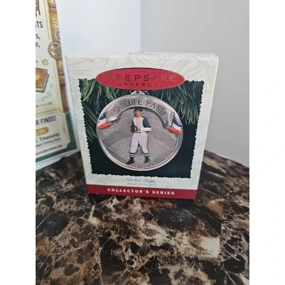 Hallmark Keepsake Ornament 1996 Satchel Paige Baseball Heroes Collector Series