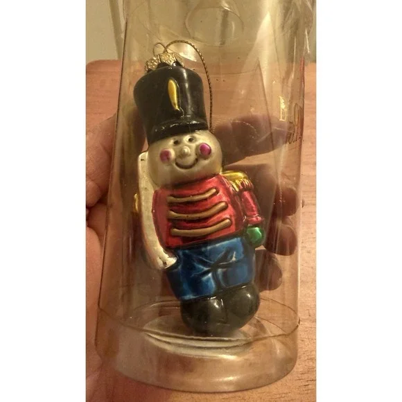 Vintage‎ Mercury Glass Toy Soldier Christmas Tree Ornament 4