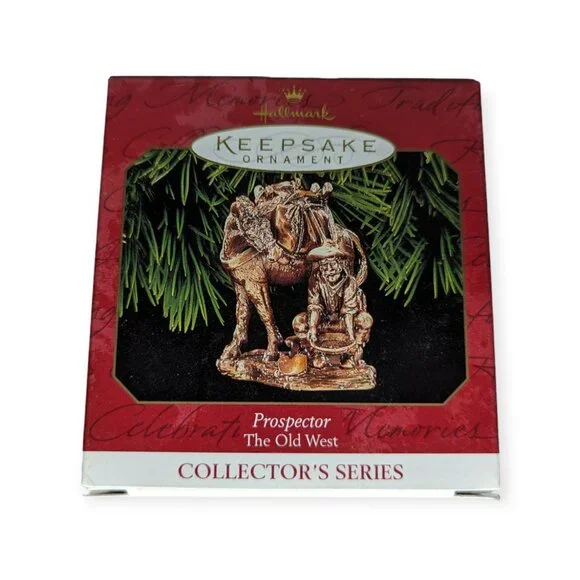 Vintage 1999 Hallmark Keepsake Ornament Prospector Old West