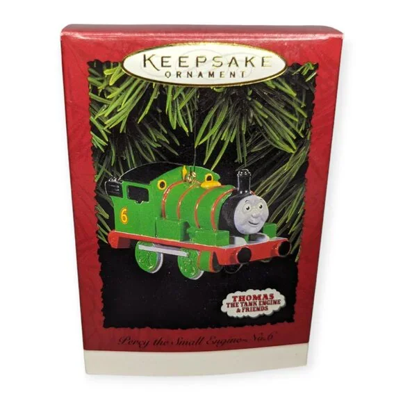 Vintage 1996 Hallmark Keepsake Ornament Percy the Small Engine No 6