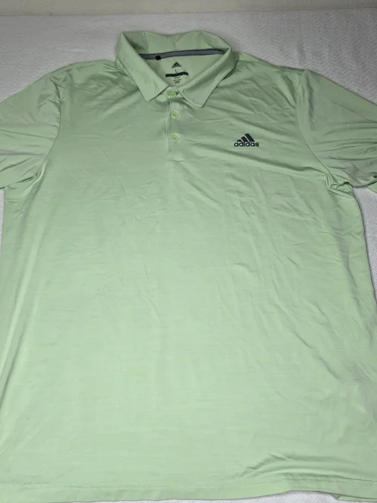 Adidas Golf Polo Shirt – Light Green – Size L