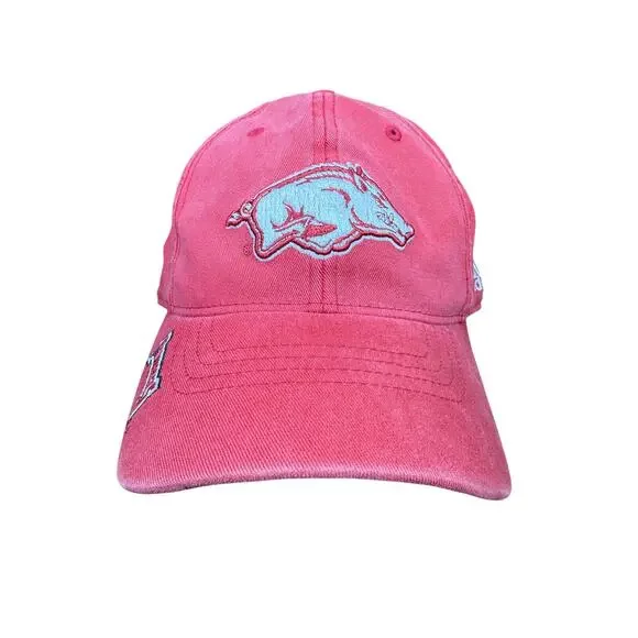 Adidas Arkansas Razorbacks Flexfit Embroidered Hat Red White‎ One Size Fits All