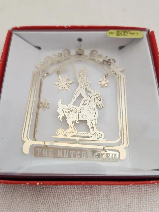 vintage 24K gold-finished brass 
