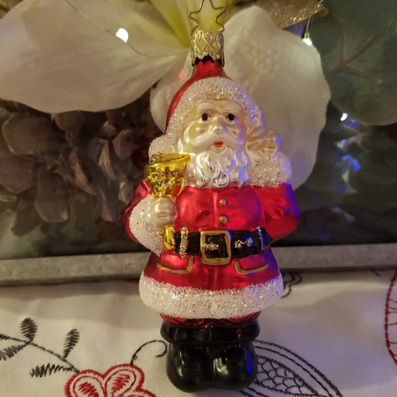 Santa Claus Blown Glass Ornament Made in Germany 🎅