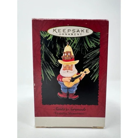 Hallmark Keepsake Ornament Santa Serenade 1995 Multicolor Excellent Western Owl