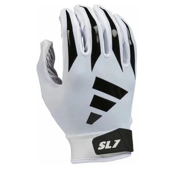 Adidas SL7 Scorchlight Receiver Football‎ Gloves White Black Size XL AF1886
