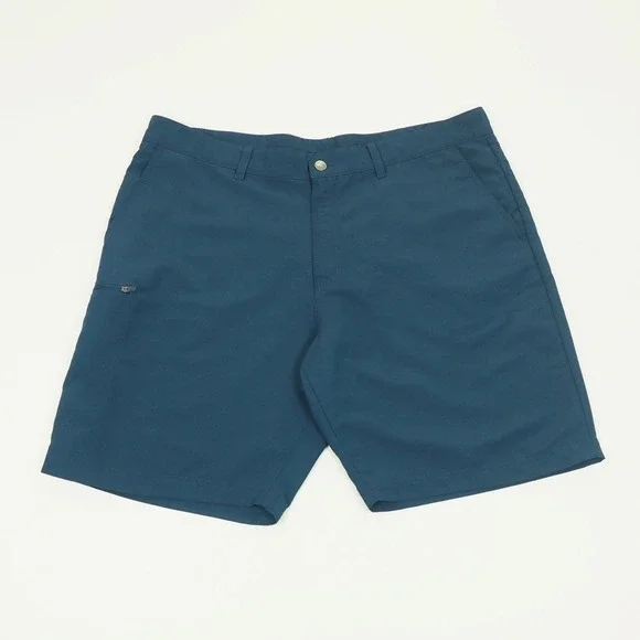 Adidas Golf Shorts Mens 38 Dark Blue Flat Front Casual Performance Tech Blend
