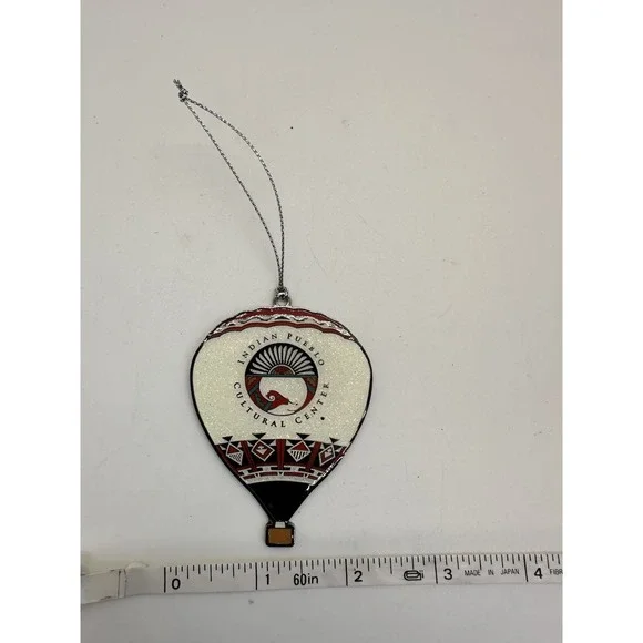 Eyahne On The Horizon Hot Air Balloon Indian Pueblo Cultural Center Ornament New