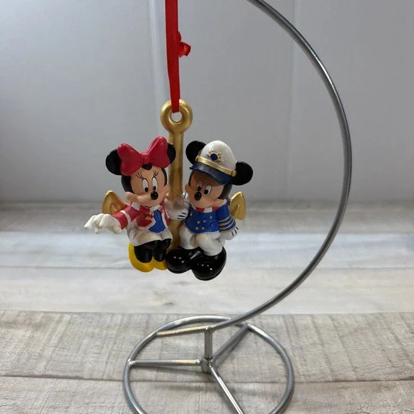 Disney Cruise Line Captain Mickey & Minnie Mouse Anchor Christmas Ornament