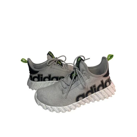 Adidas Kaptir 2.0 Grey Lime Green‎ Speckled Cloudfoam Sneakers GZ4861 Mens 5
