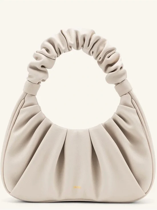 JW PEI Gabbi Ruched Hobo Shoulder Bag in Cream