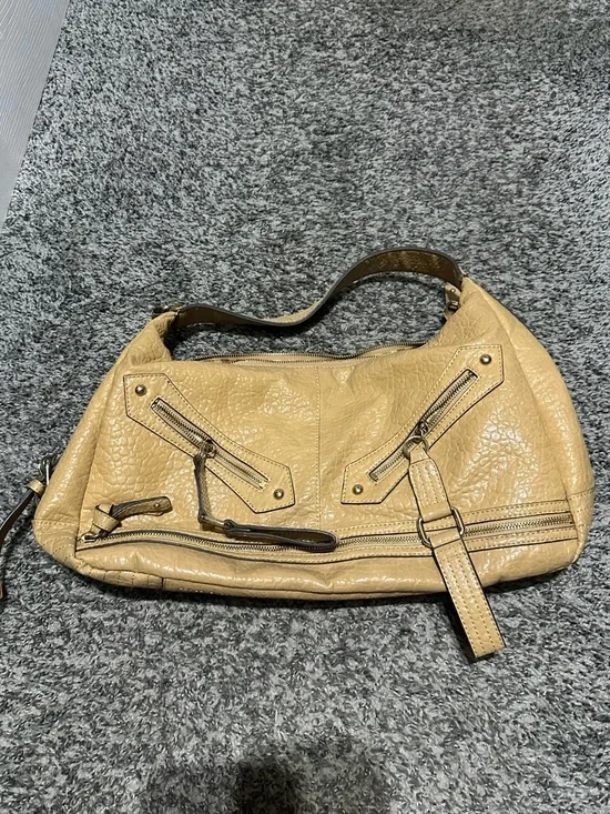 Vintage Jessica Simpson large handbag beige tan color Y2K style