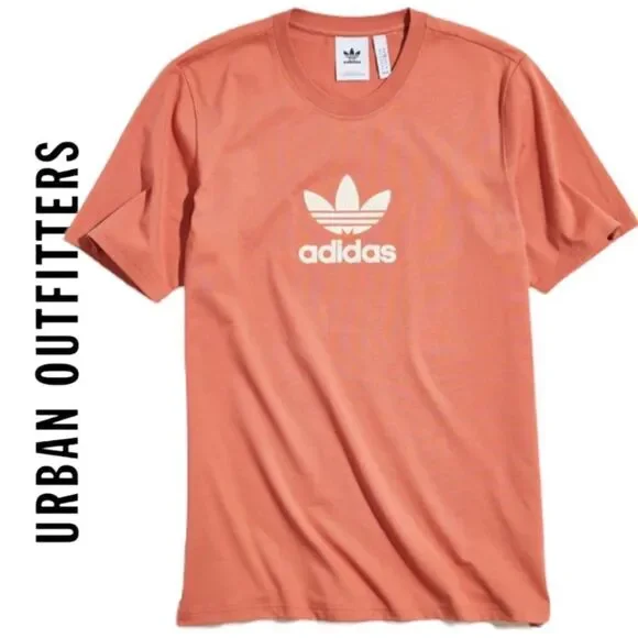 NEW Adidas Urban Outfitters UO Trefoil Logo Rhinestone Tee Shirt T-Shirt L XL