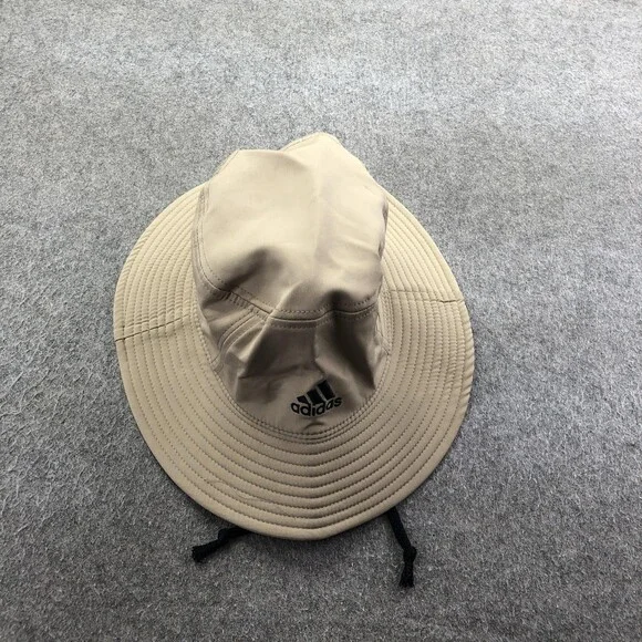 Adidas Bucket Cap Boonie Mens One Size Beige AEROREADY Wide Brim Outdoor Hiking