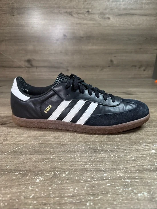 Adidas Original Samba Core Black/Cloud White Mens 034563 Size 13