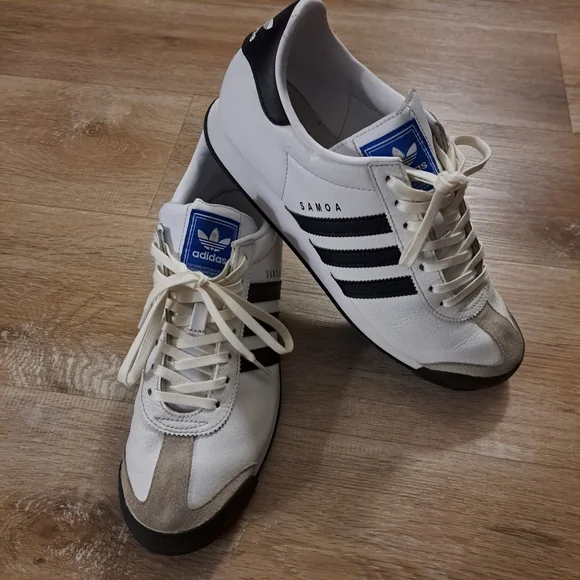 Adidas Original Samoa White Black Men's Sneakers Size 10