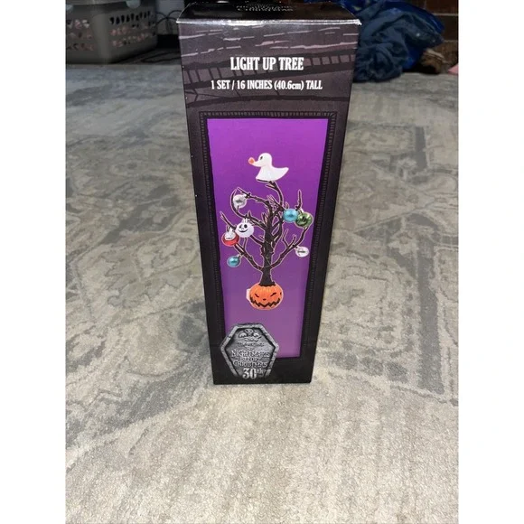 New Tim Burtons  The Nightmare Before Christmas 30th Light Up Halloween Tree 16