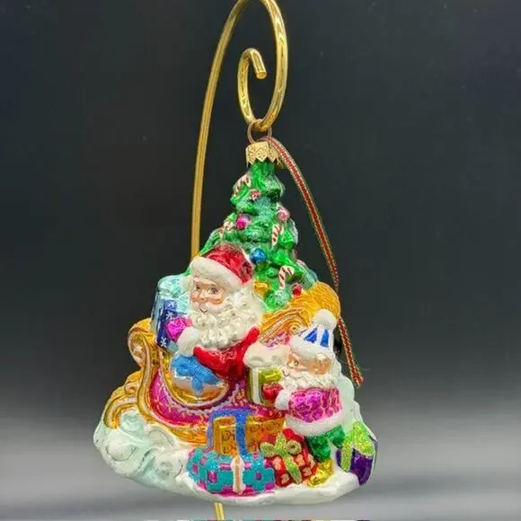 Christopher Radko ~ Trim A Tree-O ~ Glass Ornament ~ 2000