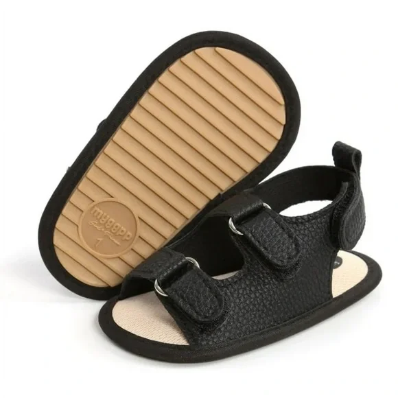 Black Kids Sandals! NWT 0-6m