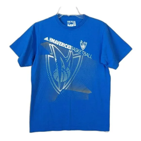 Adidas The Go-To Tee NBA Dallas Mavericks Basketball Men's M