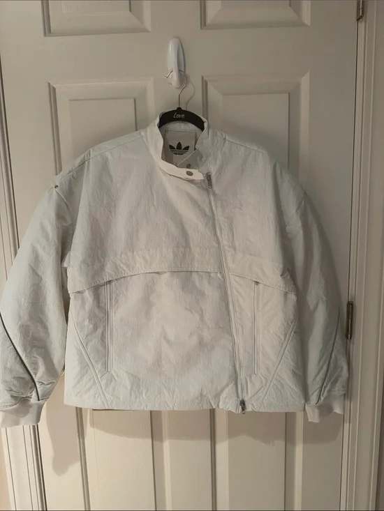 Adidas Originals Unisex Racer Jacket Relaxed Fit XS off-white KB7391 RARE NWT