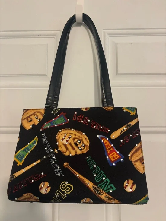Baseball Theme Shoulder Purse