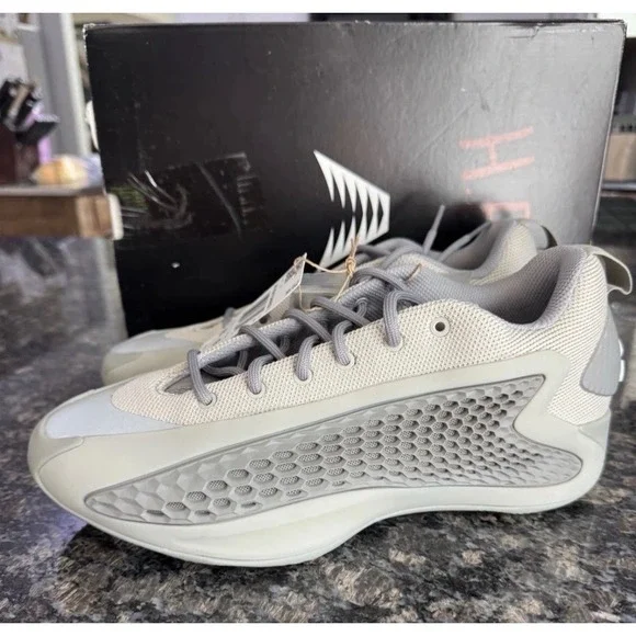Adidas Anthony Edwards 1 Low Mural Grey Basketball Shoes JS1775 Mens 8.5 NEW