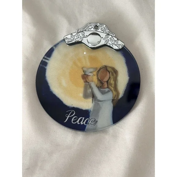 Peace Angel Stained Glass Ornament Unique Xmas Gifts NEW B57