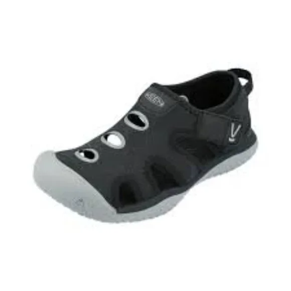 Keen Boy's Black‎ Stingray Closed Toe Hook & Loop Casual Sandal Size 3