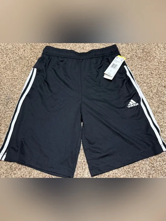 adidas Black Athletic Active Shorts Mens S NWT