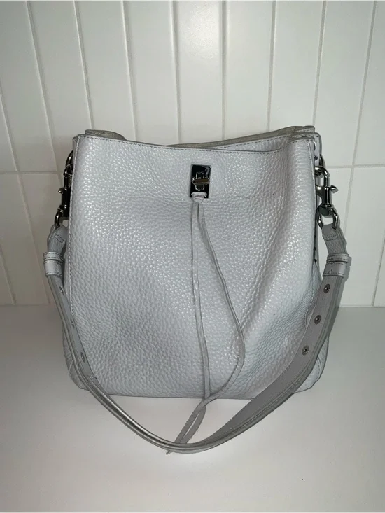 Rebecca Minkoff Darren Putty Pebbled Leather Shoulder Hobo