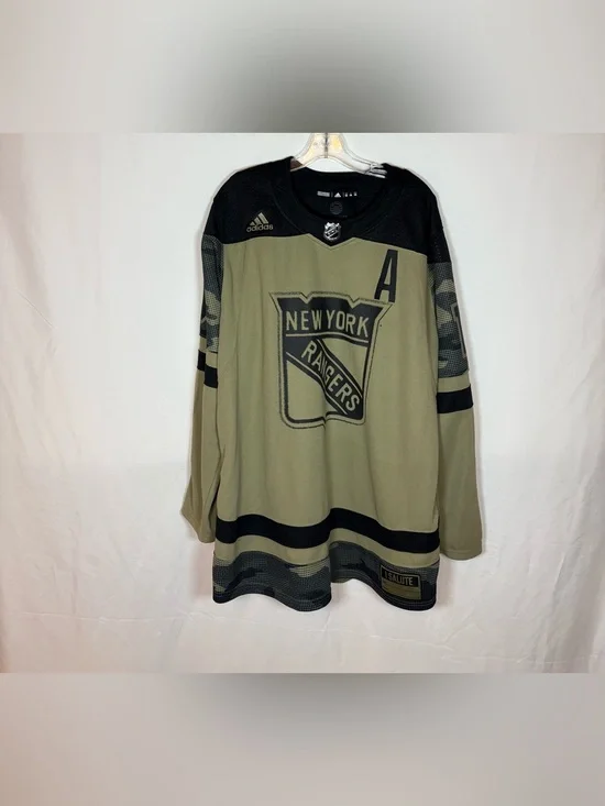 Adidas New York Rangers #10 Panarin Military Appreciation Hockey Jersey Sz 56