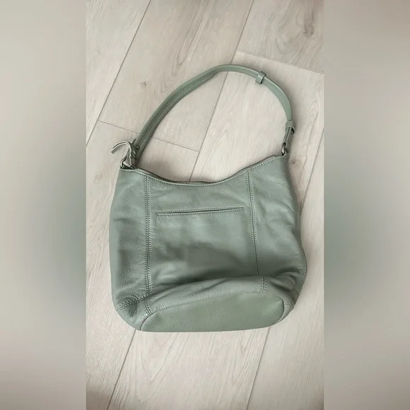 The Sak Sage Green Leather Shoulder Hobo