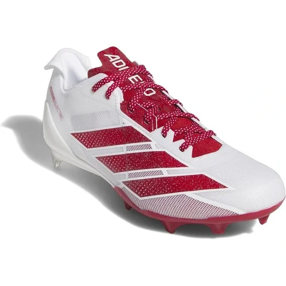 Adidas Adizero Electric II Men's Size 14 Football Cleats White Red IE6288