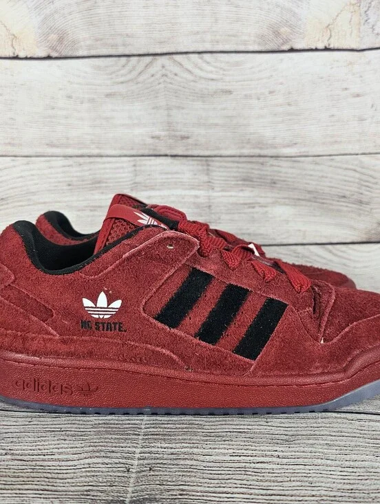 Adidas Forum Low x NCAA 'NC State 2025 Red Shoes Sneakers HQ7481 size 10.5 NWOB