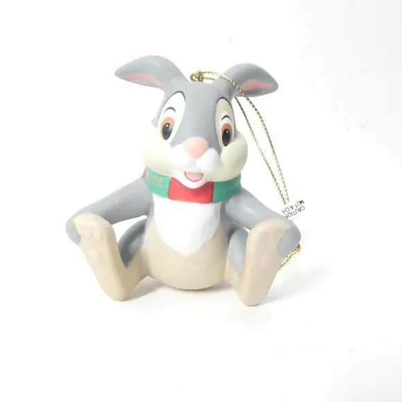 Thumper Porcelain Ornament Disney Bambi Bunny Grolier Vintage