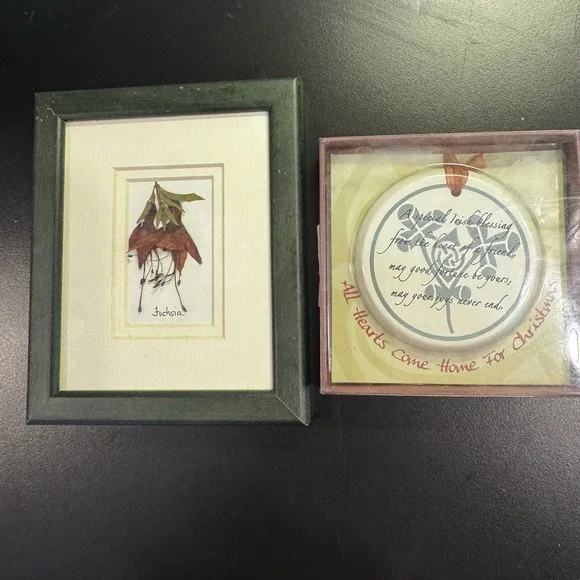PRESSED DRIED Flowers Of Ireland  By Breda Hayden‎ & Irish Blessing ornament