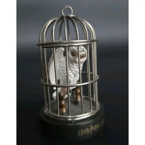 HARRY POTTER HEDWIG OWL BIRD CAGE ORNAMENT WBEI S10 3.25