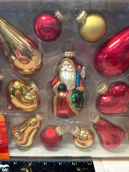Holiday Home Accents Glass Ornament Value Pack 23 Piece Christmas Decor Set