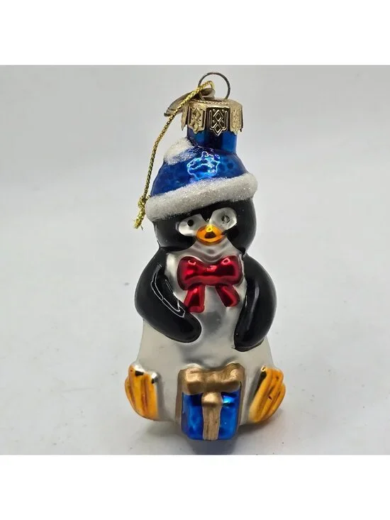 Christmas Ornament Glass Penguin Gift Thomas Pacconi Museum Series 2003 Vintage