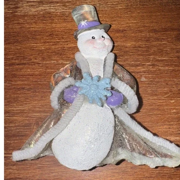 Vintage Figurine Snowman Ornament‎ 4