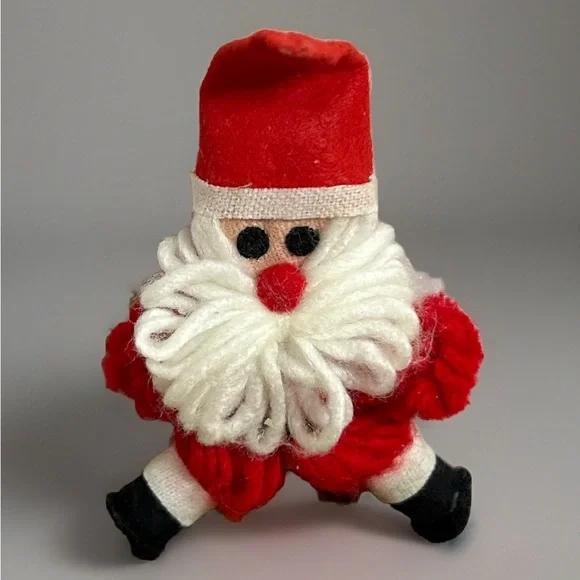 Tree Trimmer Ornament Yarn Santa Claus 6