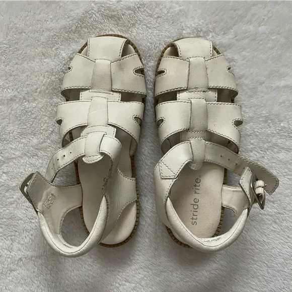 Vintage Stride Rite White Kids Sandals size 13N