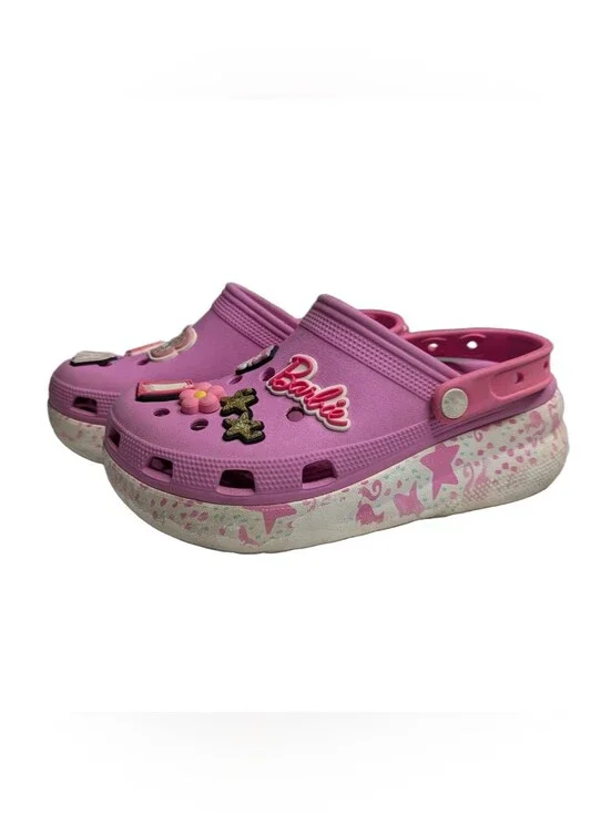Barbie X Crocs Cutie Crush Clog Barbie Taffy Pink Kids Size J 5  208805-6SW.