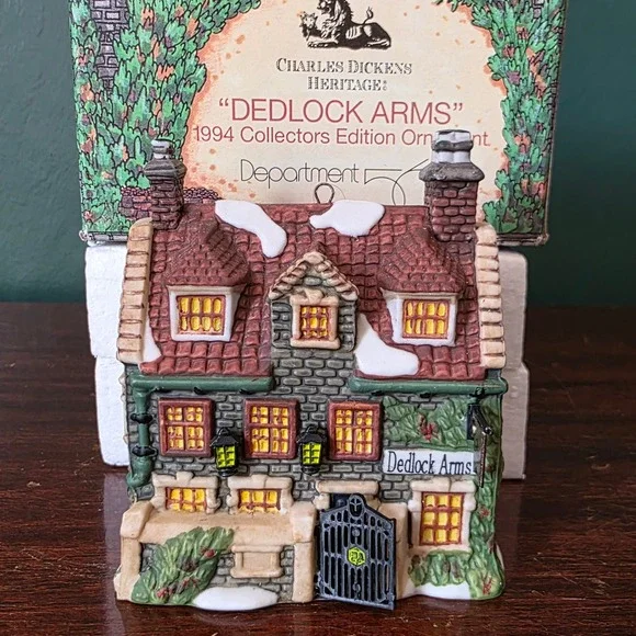 Dept 56 Dedlock Arms Ornament 1994 Collectors Edition Dickens Village Series