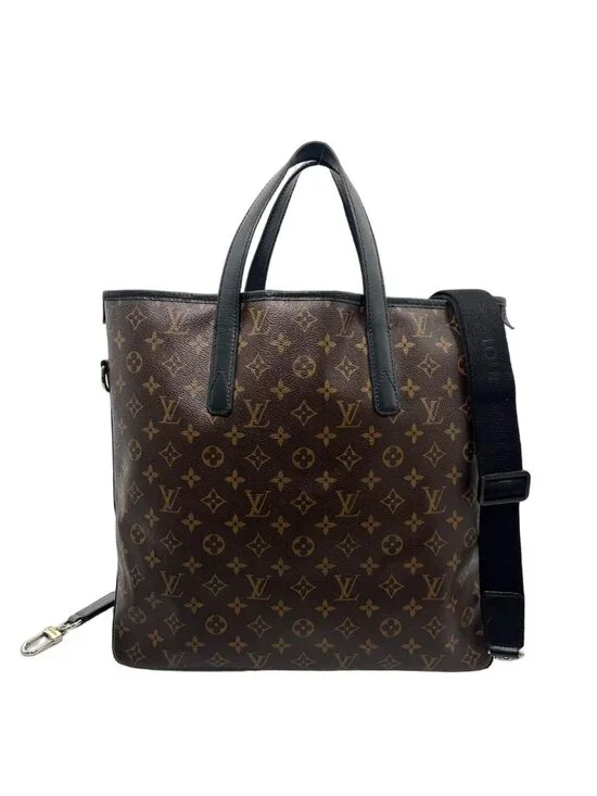 Louis Vuitton Super Monogram Macassar Davis Tote Bag Black