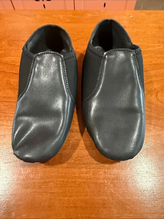 Kids Black Slip-On Dance / Practice Shoes