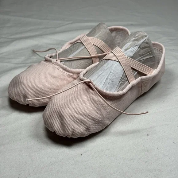 Stelle Ballet Shoes Kids US 12 Pink Canvas Dance Slippers Split Sole‎