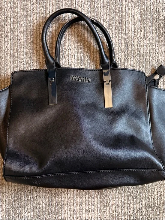 Kenneth Cole Reaction Black Faux Leather Bag!!